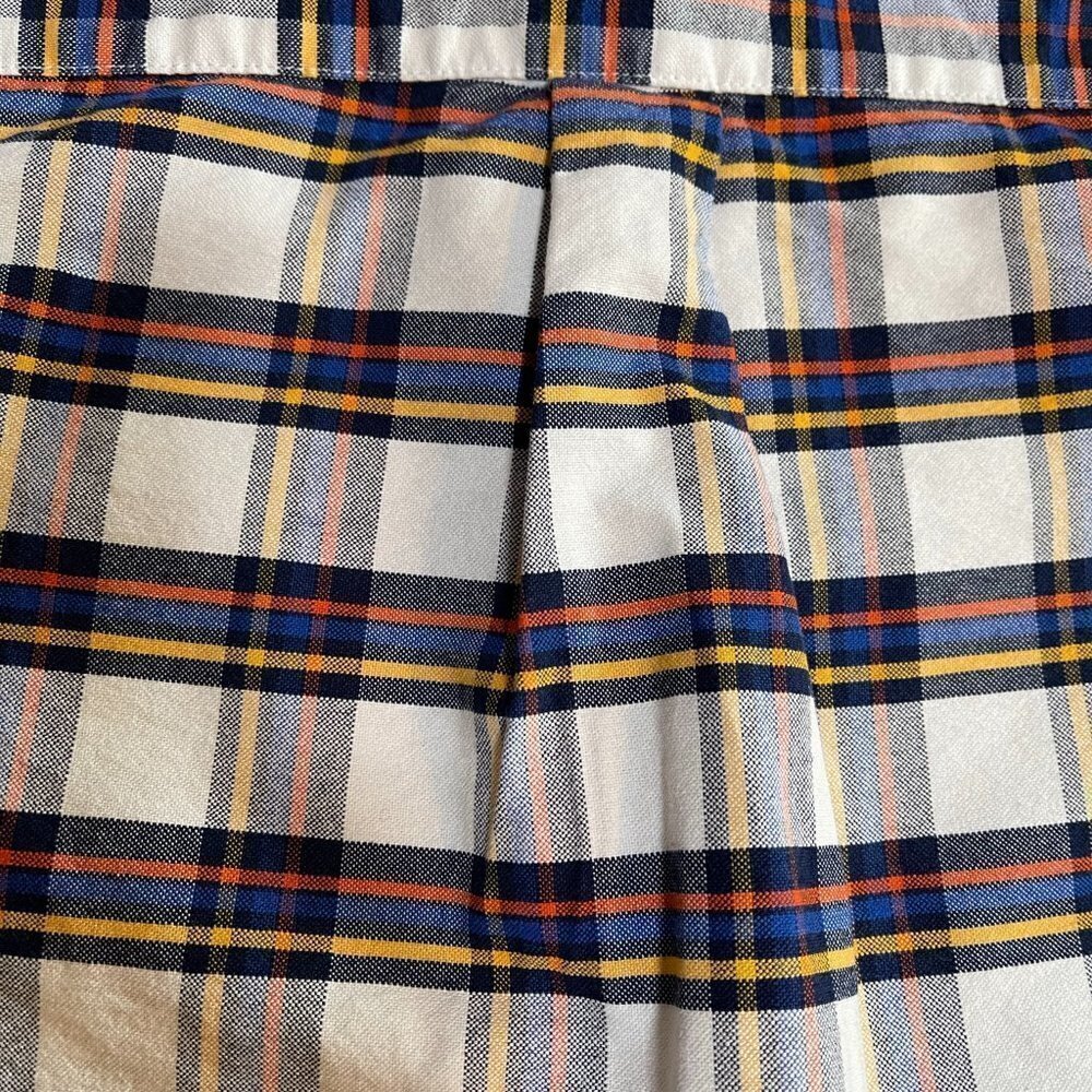 BOY’S Lands End size small 4 button down shirt top plaid EUC! - Picture 3 of 7